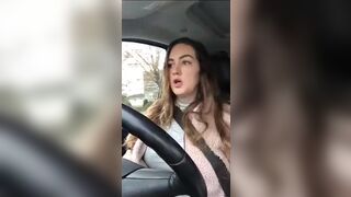 Lee Anne driving boobs flashing snapchat free