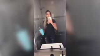 Andie Adams public toilet pussy fingering snapchat free