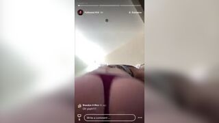 Bikini Ifrit shows her amazing ass Snapchat video