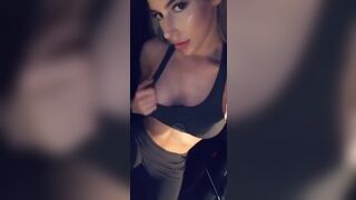 Andie Adams dildo masturbation car public parking snapchat free