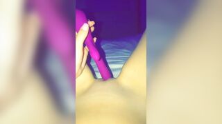 Molly pink dildo pussy masturbation full POV snapchat free