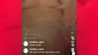 INSTAGRAM LIVE 19 Year old Slut Masturbating and Performing for Followers