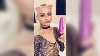Nancy Ace black lingerie dildo pleasure porn sceen snapchat free