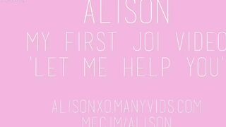 My First Ever JOE JOI Alisonxo | 720p | ManyVids.com cam videos