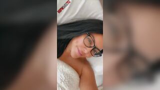 Kiara Mia naked on bed snapchat premium porn videos