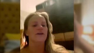 Kerry Katona onlyfans livestream ice fetish