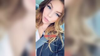 Dakota James 11 minutes public toilet dildo masturbation snapchat premium porn videos