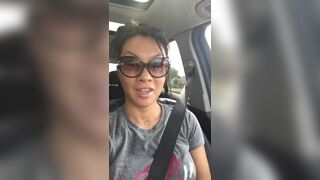 Asa Akira pussy fingering in car onlyfans porn videos