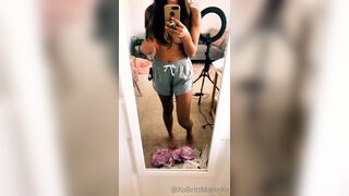 Brittany Marie Leaked OF Posing in front of a mirror II