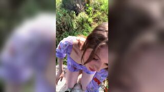 Anna Blossom outdoors blowjob video porn videos