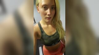 AJ Applegate Getting all sweaty on the treadmill for you porn videos