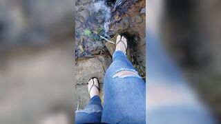 Mimosatoes do you love nature as much as i do enjoy the sound of water & my sexy feet in flip flop xxx onlyfans porn videos