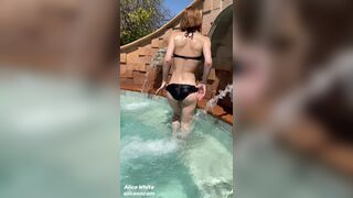 Aliceoncam Slow Mo & Regular Speed Of Me At The Fountain xxx onlyfans porn videos