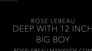 Rose Lebeau 12 inch dildo