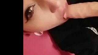 Kitty squirts all over her bed