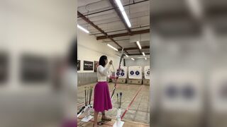 Londongetsdirty so archery was insanely fun. here s me dressed like butter wouldn t melt hitting a d xxx onlyfans porn videos