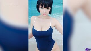 Hidori Rose - Ichigo masturbating in a swimsuit