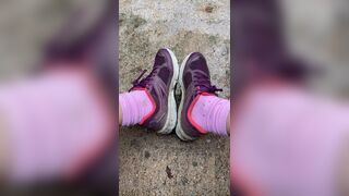Usedrunningsock still muddy out there socks & feet got sweaty & dirty today. xxx onlyfans porn videos