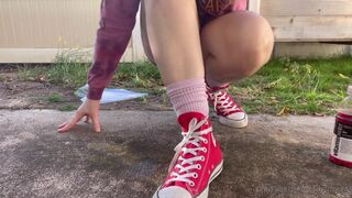 Scarlettrose43 Sniff My Stinky Socks While I Smoke Loser This Is Proof How Much My Feet Sweat xxx onlyfans porn videos