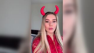 Bethanylilya Feeling Devilish Kicking Off The Halloween Videos As A Red Devil xxx onlyfans porn videos