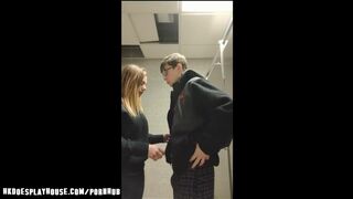 Heather Kane Sucks off Stranger in Public Bathroom in Order to get Answers