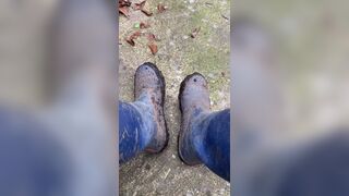 Usedrunningsock muddy walk. difficult to get my boots off but worth it for the muddy socks. xxx onlyfans porn videos