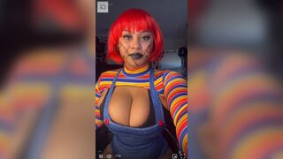 Jasmyn Aaliyah - Big Titties Chucky Cosplay