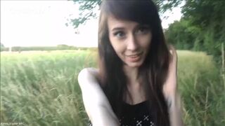 KittenSophie Field Nympho outdoor masturbation & cum premium porn video