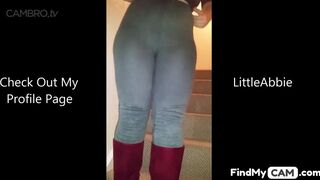 LittleAbbie - Little Abbie Big Butt Wet T Shirt Shower