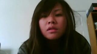 Smokinbarrels - cute asian girl films herself cumming