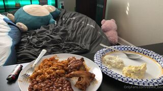 Eevee bee just ate a huge chicken wing meal in 10 min should i do more of these xxx onlyfans porn videos