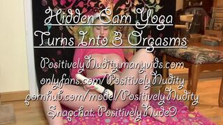Positivelynudity hidden cam yoga turns into 3 orgasms. im doing my daily stretches in a cute little pink ou xxx onlyfans porn videos