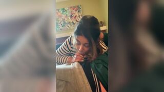 Indian Girl getting Face Fucked for being Late