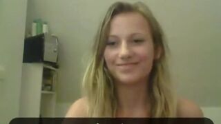 Wh0res - Blonde cutie on Skype