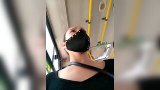Sara_fun is wet while on the bus