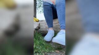 Anas socks quick teaser in the park after work taking my shoes & socks off what would you do if you xxx onlyfans porn videos