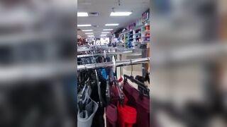 Stripping Naked in a Clothing Store