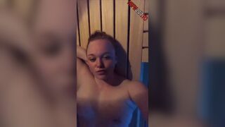 Sarah Calanthe naked sauna tease snapchat premium porn videos