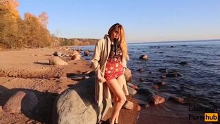 Kristina Sweet - Public Masturbation On The Beach