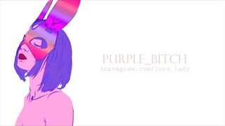 Purple Bitch - Dva Cosplay Glass Dildo Pussy Purple Bit