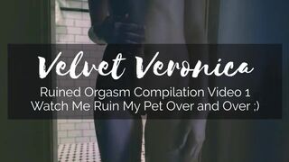Veronica | Ruined Orgasm Compilation 1: Femdom Handjobs Edging Cock Teasing