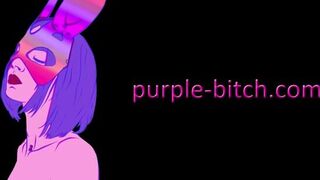 Purple Bitch - Cosplay Rei Gets Facial And Cock In Hole