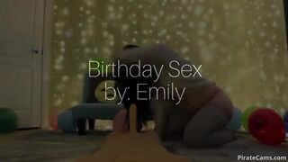 Emily Lynne - Dildo Riding At Birthday