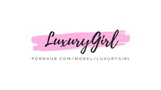 Cute Girl made a Sloppy Blowjob and Fucked herself with a Dildo. LuxuryGirl