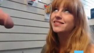 Cute girl gives great BJ