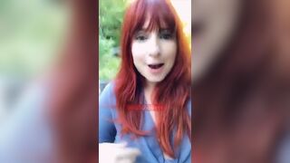 Amber Dawn outdoor quick blowjob snapchat premium porn videos
