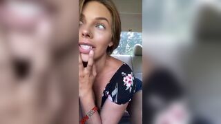MelRose playing in car snapchat premium porn videos