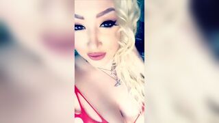 Tanya Barbie Lieder red lingerie teasing snapchat premium porn videos