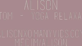 Alisonxo custom relaxing yoga masturbation porn videos
