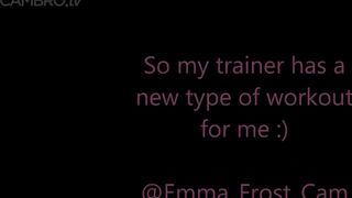Emma Frost retro gym